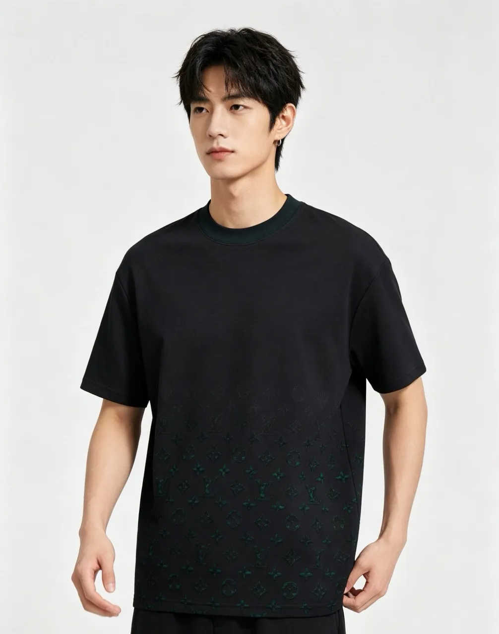 Louis Vuitton/Louis Vuitton 26ss hem presbyopia burnt short sleeves